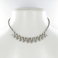 Diamond Fringe Necklace in 18 Karat White Gold Diamond Fringe Necklace in 18 Karat White Gold