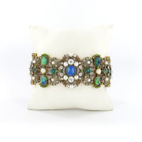 Belle �poque/Art Nouveau Bracelet with Opals, Pearls and Diamonds by Rothmuller