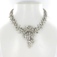 Impressive Diamond Necklace in White Gold 18 Karat Impressive Diamond Necklace in White Gold 18 Karat