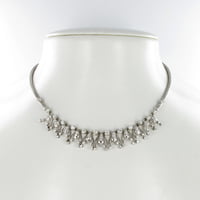Diamond Fringe Necklace in 18 Karat White Gold Diamond Fringe Necklace in 18 Karat White Gold