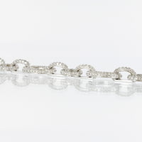 Spectacular Diamond Link Necklace in White Gold Spectacular Diamond Link Necklace in White Gold