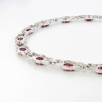 Ruby and Diamond Necklace in Platinum 950