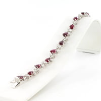 Elegant Ruby and Diamond Bracelet by Gübelin in 18 Karat White Gold Elegant Ruby and Diamond Bracelet by Gübelin in 18 Karat White Gold