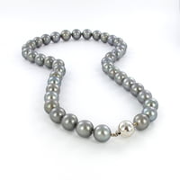 Tahitian Cultured Pearl Necklace with White Gold Clasp Tahitian Cultured Pearl Necklace with White Gold Clasp