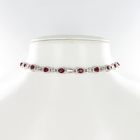 Ruby and Diamond Necklace in Platinum 950 Ruby and Diamond Necklace in Platinum 950