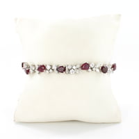 Elegant Ruby and Diamond Bracelet by Gübelin in 18 Karat White Gold Elegant Ruby and Diamond Bracelet by Gübelin in 18 Karat White Gold
