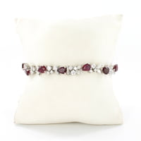 Elegant Ruby and Diamond Bracelet by Gübelin in 18 Karat White Gold