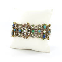 Belle �poque/Art Nouveau Bracelet with Opals, Pearls and Diamonds by Rothmuller