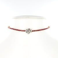 Gorgeous Burmese Ruby and Diamond Necklace in Platinum and 18 Karat Gold Gorgeous Burmese Ruby and Diamond Necklace in Platinum and 18 Karat Gold