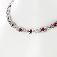 Ruby and Diamond Necklace in Platinum 950