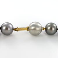 Tahitian Cultured Pearl and Diamond Necklace