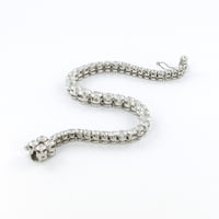 9.00 Carat Diamond Tennis Bracelet in 18 Karat White Gold