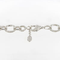 Spectacular Diamond Link Necklace in White Gold