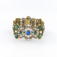 Belle �poque/Art Nouveau Bracelet with Opals, Pearls and Diamonds by Rothmuller