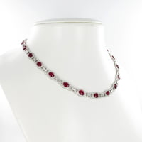 Ruby and Diamond Necklace in Platinum 950