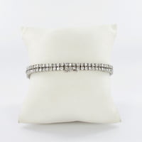 Elegant Diamond Bracelet in 18 Karat White Gold