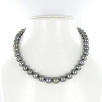 Tahitian Cultured Pearl Necklace with White Gold Clasp