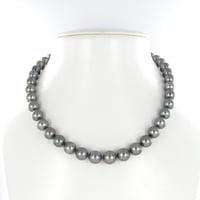 Tahitian Cultured Pearl Necklace with White Gold Clasp Tahitian Cultured Pearl Necklace with White Gold Clasp