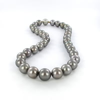 Tahitian Cultured Pearl and Diamond Necklace