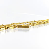 Artistic Diamond Link Necklace in Yellow Gold Artistic Diamond Link Necklace in Yellow Gold