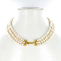 Exquisite Citrine, Ebony and Akoya Cultured Pearl Necklace Exquisite Citrine, Ebony and Akoya Cultured Pearl Necklace