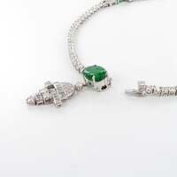 Magnificent Colombian Emerald and Diamond Necklace