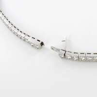 Elegant Diamond and Sapphire Necklace in 950 Platinum by Schilling