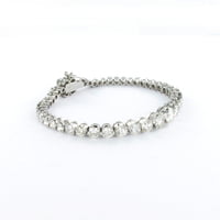 9.00 Carat Diamond Tennis Bracelet in 18 Karat White Gold 9.00 Carat Diamond Tennis Bracelet in 18 Karat White Gold
