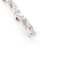 Elegant Ruby and Diamond Bracelet by Gübelin in 18 Karat White Gold
