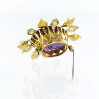 Spectacular Amethyst, Diamond and Pearl Suite in Yellow and White Gold Spectacular Amethyst, Diamond and Pearl Suite in Yellow and White Gold