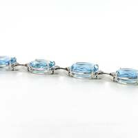 Fabulous H. Stern Aquamarine and Diamond Bracelet in 18 Karat White Gold