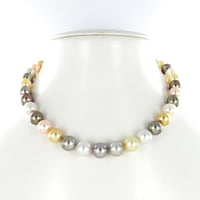 Tahitian, South Sea, and Freshwater Cultured Pearl Necklace Tahitian, South Sea, and Freshwater Cultured Pearl Necklace