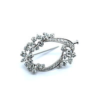 Floral Gübelin Brooch with Diamonds in 18 Karat White Gold Floral Gübelin Brooch with Diamonds in 18 Karat White Gold
