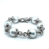 Bracelet with South Sea Cultural Pearls in Palladium 950 Bracelet with South Sea Cultural Pearls in Palladium 950
