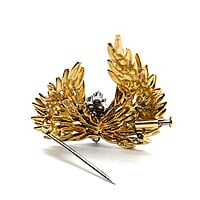 Talisman Wings Brooch with Diamonds in 18 Karat Yellow Gold Talisman Wings Brooch with Diamonds in 18 Karat Yellow Gold