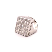 Rhombic Shaped Diamond Ring In 18 Karat White Gold Rhombic Shaped Diamond Ring In 18 Karat White Gold
