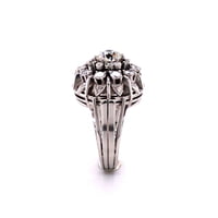 Old European Cut Diamond 18 Karat White Gold Ring Old European Cut Diamond 18 Karat White Gold Ring