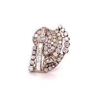 Artistic Diamond Clip in Platinum 950 Artistic Diamond Clip in Platinum 950