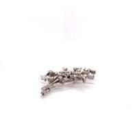 Diamond Brooch in White Gold