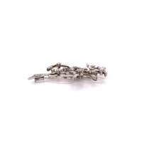 Diamond Brooch in White Gold