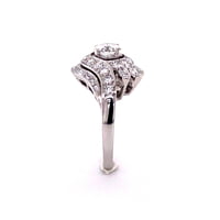 Diamond White Gold 750 Cocktail Ring