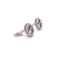 Bucherer Cufflinks in White Gold 18 Karat with Diamonds Bucherer Cufflinks in White Gold 18 Karat with Diamonds