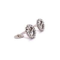 Bucherer Cufflinks in White Gold 18 Karat with Diamonds