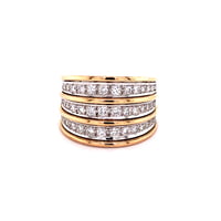 Diamond Rose and White Gold 750 Ring Diamond Rose and White Gold 750 Ring