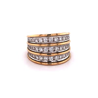 Diamond Rose and White Gold 750 Ring Diamond Rose and White Gold 750 Ring