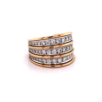 Diamond Rose and White Gold 750 Ring Diamond Rose and White Gold 750 Ring