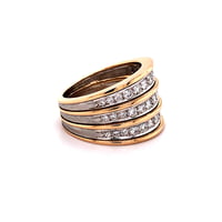 Diamond Rose and White Gold 750 Ring Diamond Rose and White Gold 750 Ring