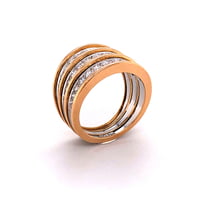 Diamond Rose and White Gold 750 Ring Diamond Rose and White Gold 750 Ring