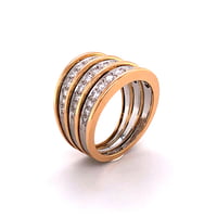 Diamond Rose and White Gold 750 Ring Diamond Rose and White Gold 750 Ring
