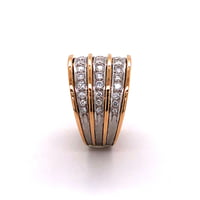 Diamond Rose and White Gold 750 Ring Diamond Rose and White Gold 750 Ring